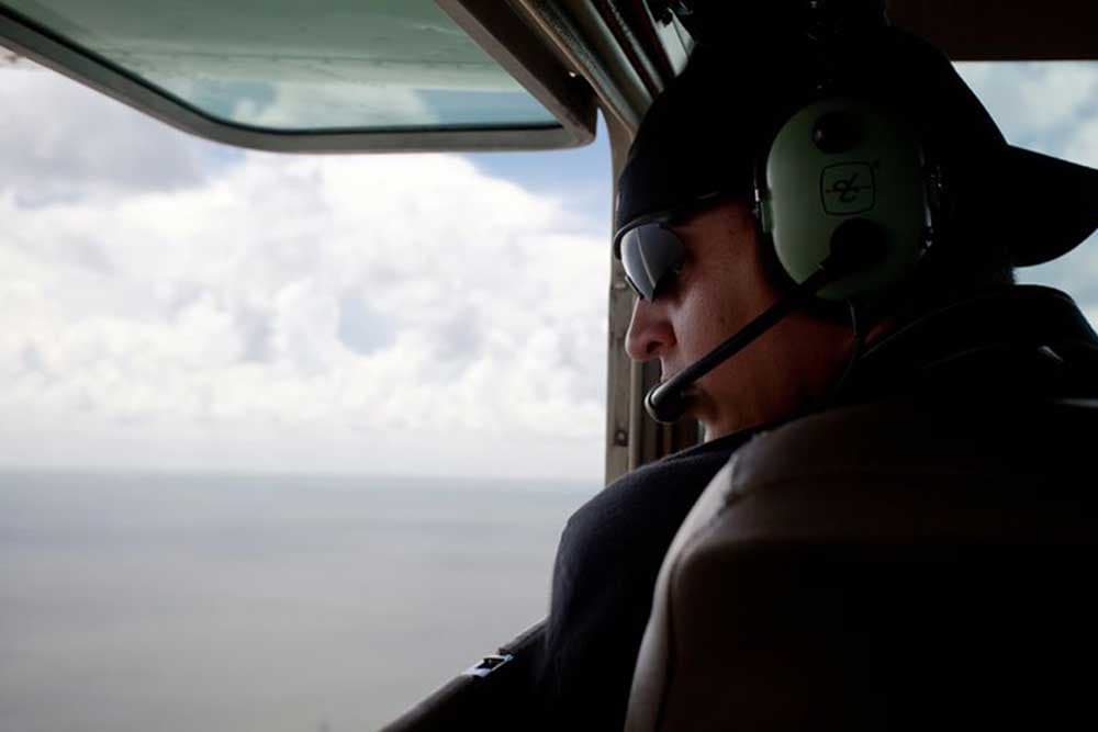Bobby Quinn on an aerial photo mission